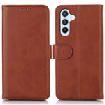 Til Samsung Galaxy M35 5G Etui i Koskind Tekstur Læder Pung Telefon Cover med Stand