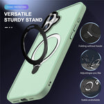 For iPhone 16 Plus Case Kickstand Back Phone Cover Compatible with MagSafe