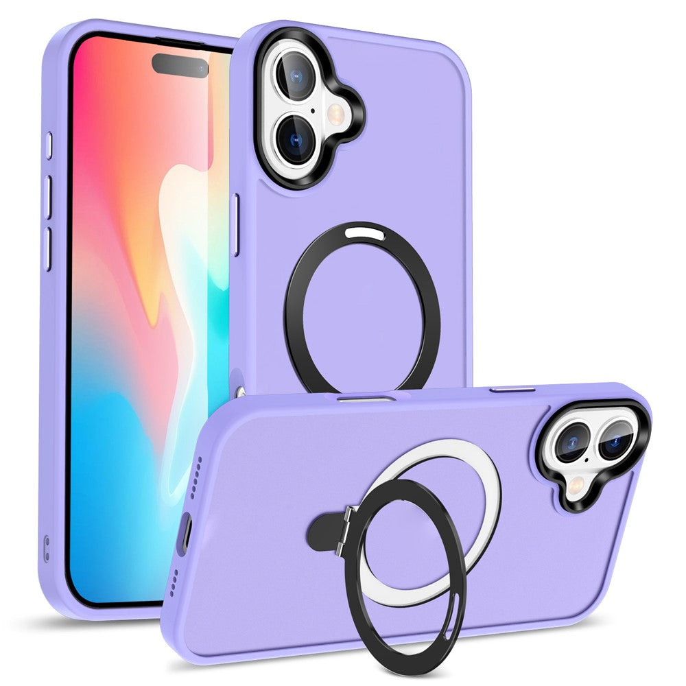 For iPhone 16 Plus Case Kickstand Back Phone Cover Compatible with MagSafe