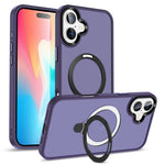 For iPhone 16 Plus Case Kickstand Back Phone Cover Compatible with MagSafe