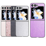 For Samsung Galaxy Z Flip7 FE 5G / Z Flip6 5G Case Glitter Leather+PC Phone Cover