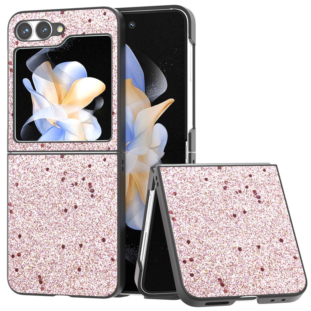For Samsung Galaxy Z Flip7 FE 5G / Z Flip6 5G Case Glitter Leather+PC Phone Cover