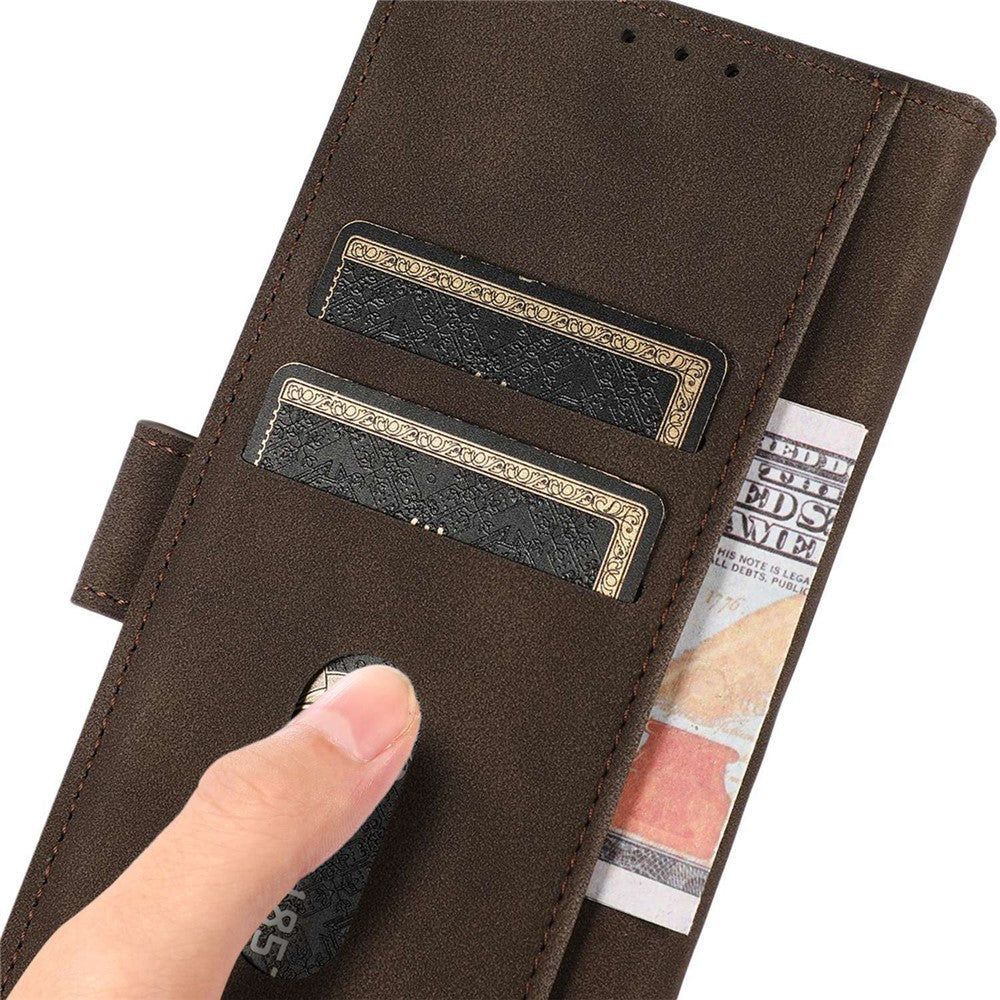 KHAZNEH Til Samsung Galaxy M35 5G Stand Case PU Læder Pung Telefoncover