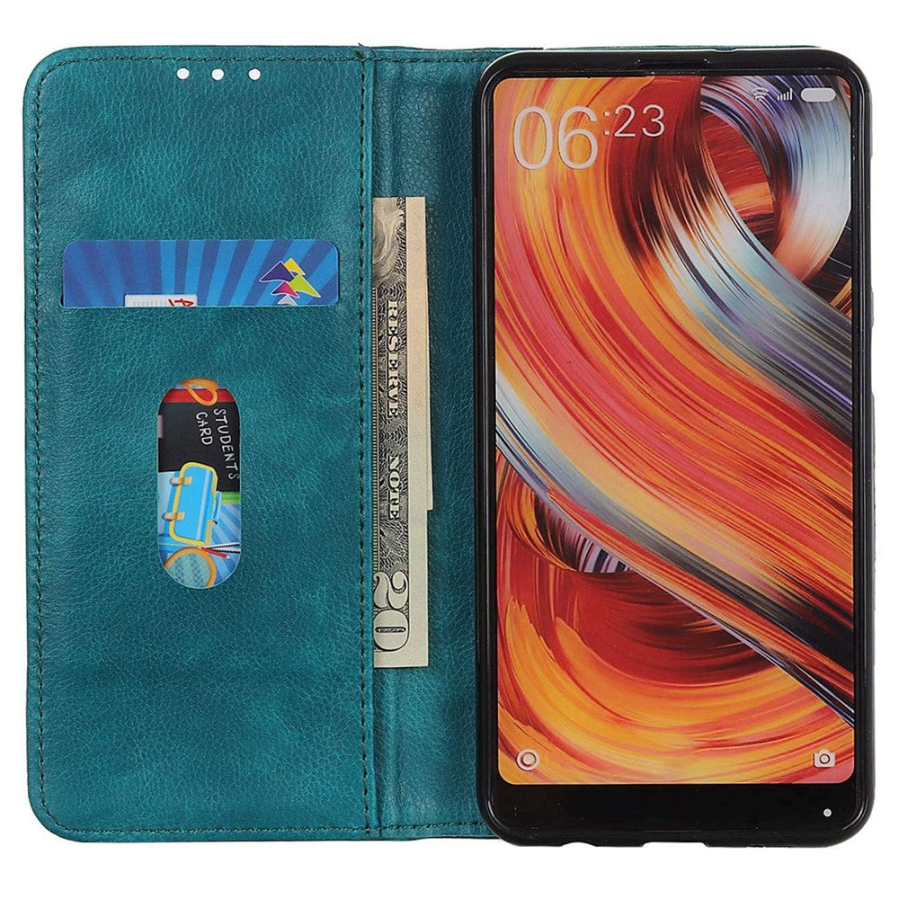 For Samsung Galaxy M35 5G Stand Case Split Leather Litchi Texture Wallet Phone Cover