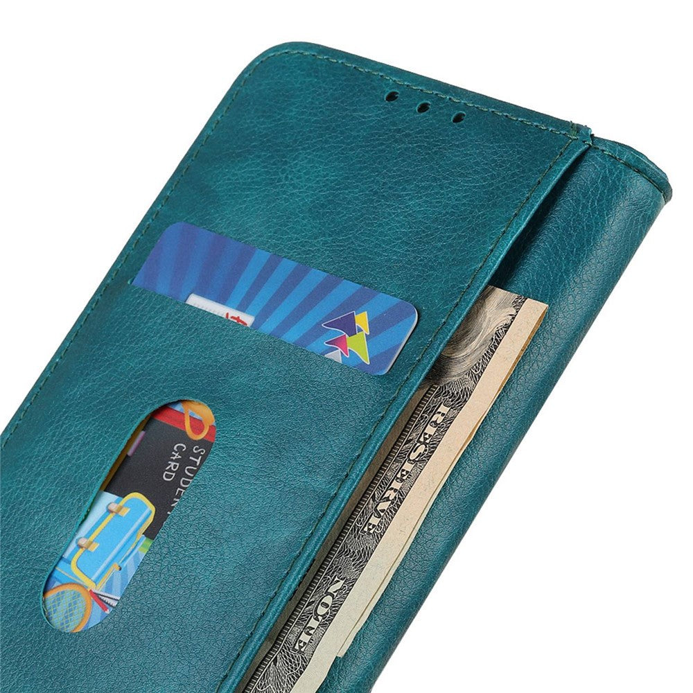 For Samsung Galaxy M35 5G Stand Case Split Leather Litchi Texture Wallet Phone Cover