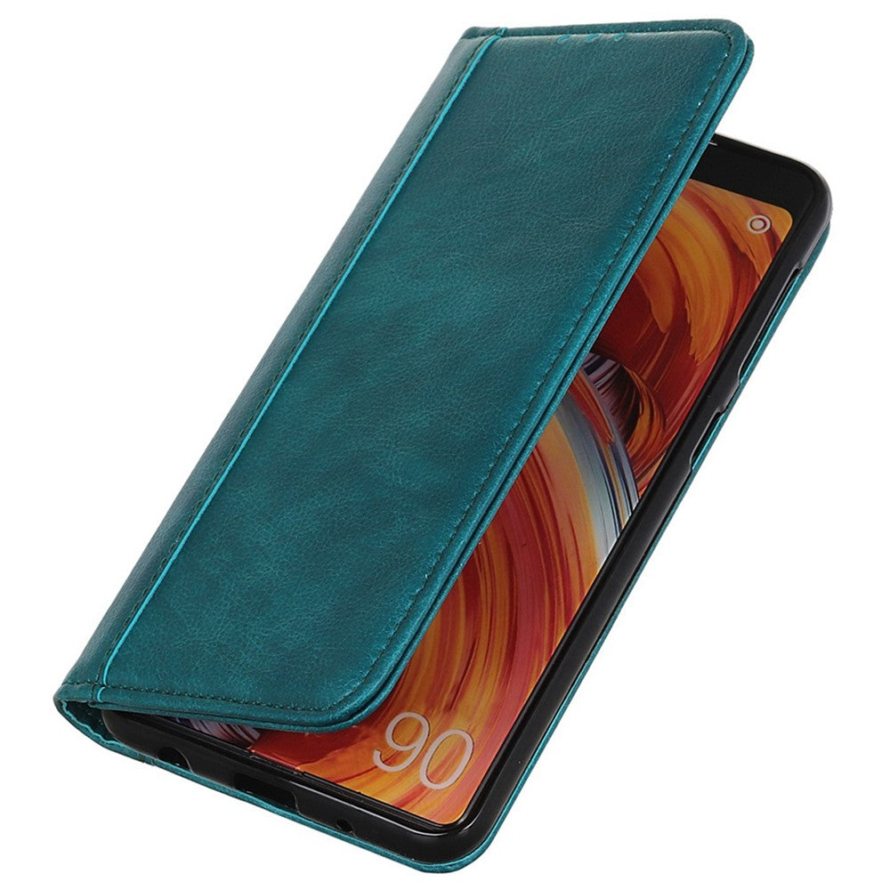 For Samsung Galaxy M35 5G Stand Case Split Leather Litchi Texture Wallet Phone Cover