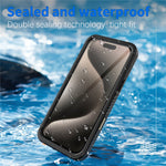 REDPEPPER FS-serien til iPhone 16 Pro Max telefoncover IP68 Vandtæt telefoncover med klar bagside