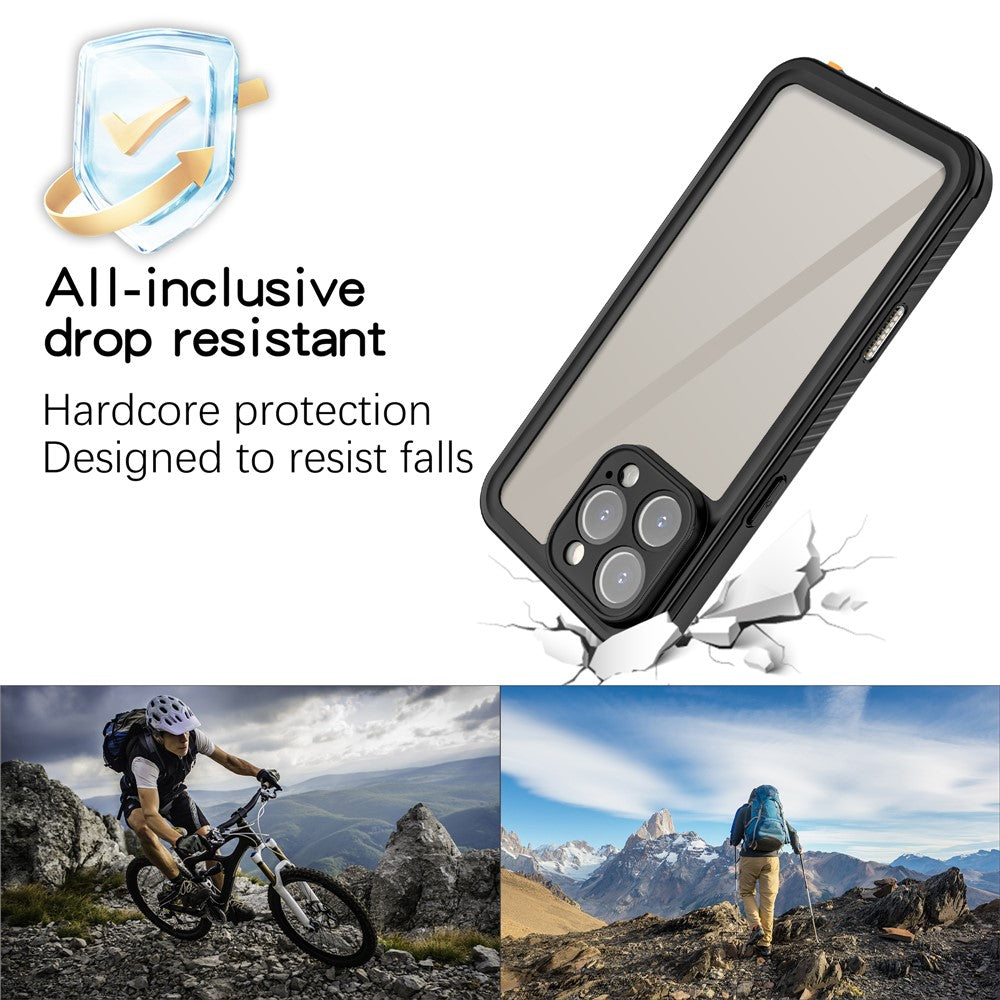 REDPEPPER FS-serien til iPhone 16 Pro Max telefoncover IP68 Vandtæt telefoncover med klar bagside