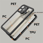 REDPEPPER FS-serien til iPhone 16 Pro Max telefoncover IP68 Vandtæt telefoncover med klar bagside