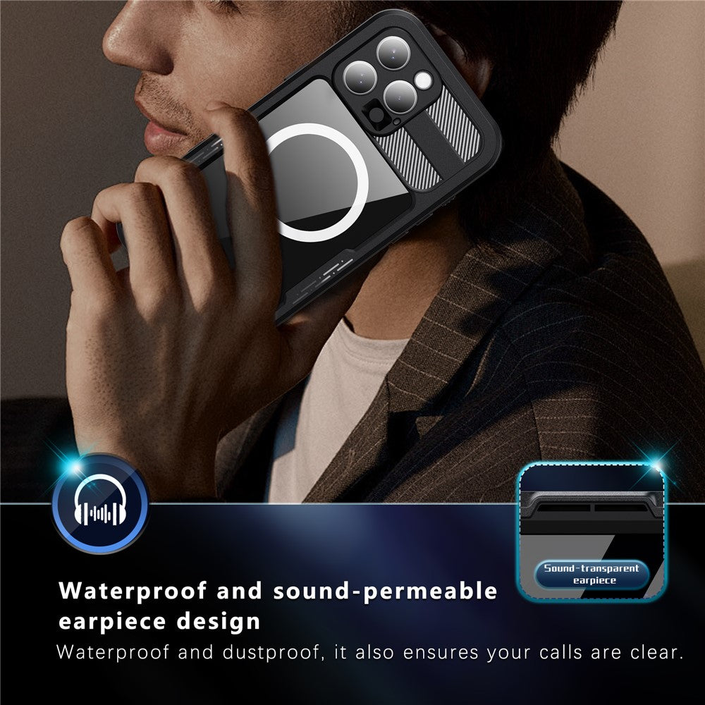 REDPEPPER For iPhone 16 Pro Max Case Compatible with MagSafe IP68 Waterproof Clear Phone Cover