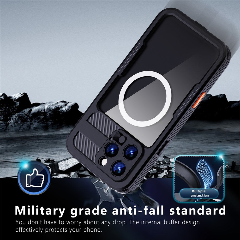 REDPEPPER For iPhone 16 Pro Max Case Compatible with MagSafe IP68 Waterproof Clear Phone Cover
