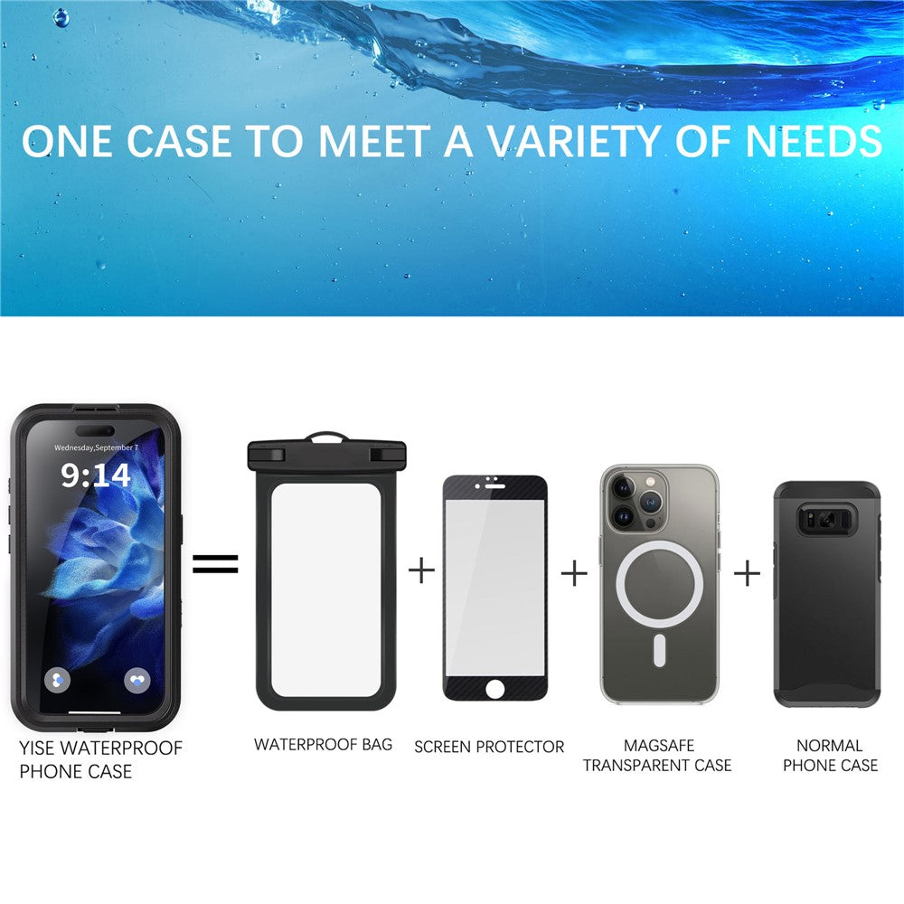 REDPEPPER For iPhone 16 Phone Case Compatible with MagSafe IP68 Waterproof Clear Phone Cover