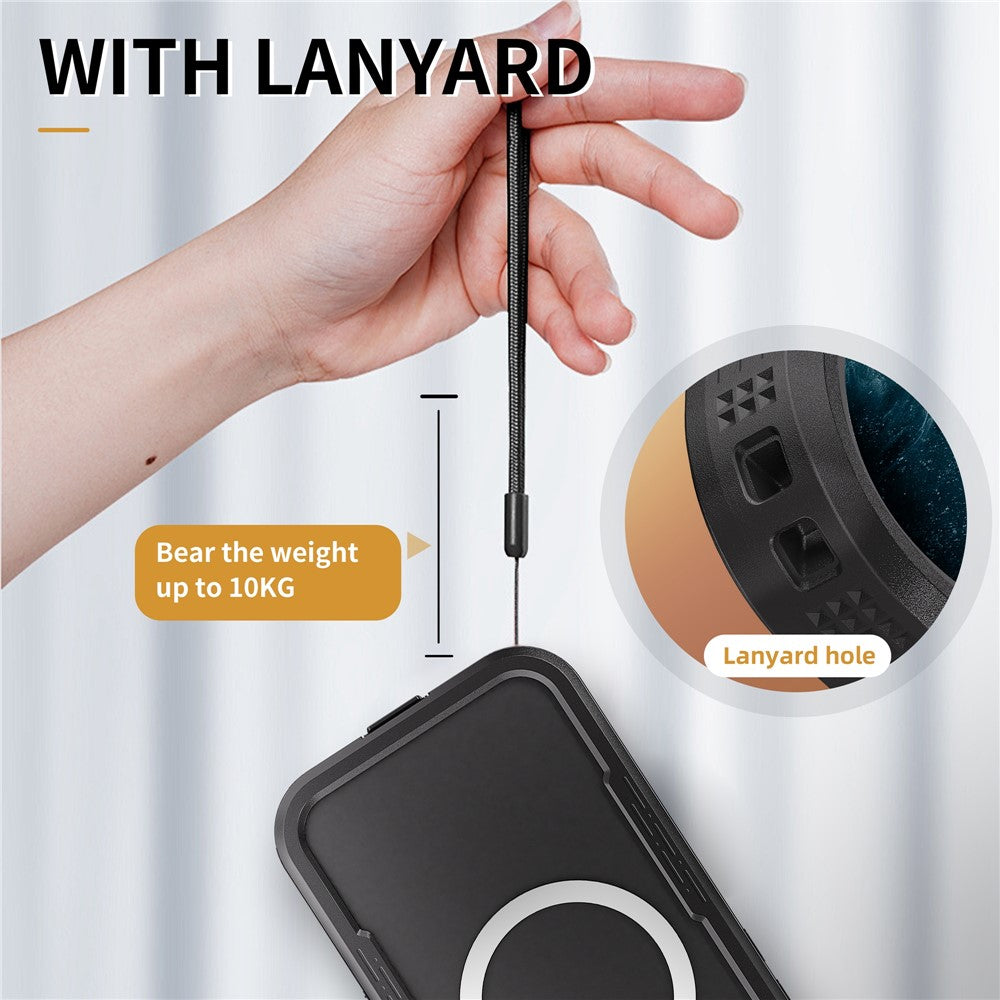REDPEPPER For iPhone 16 Phone Case Compatible with MagSafe IP68 Waterproof Clear Phone Cover