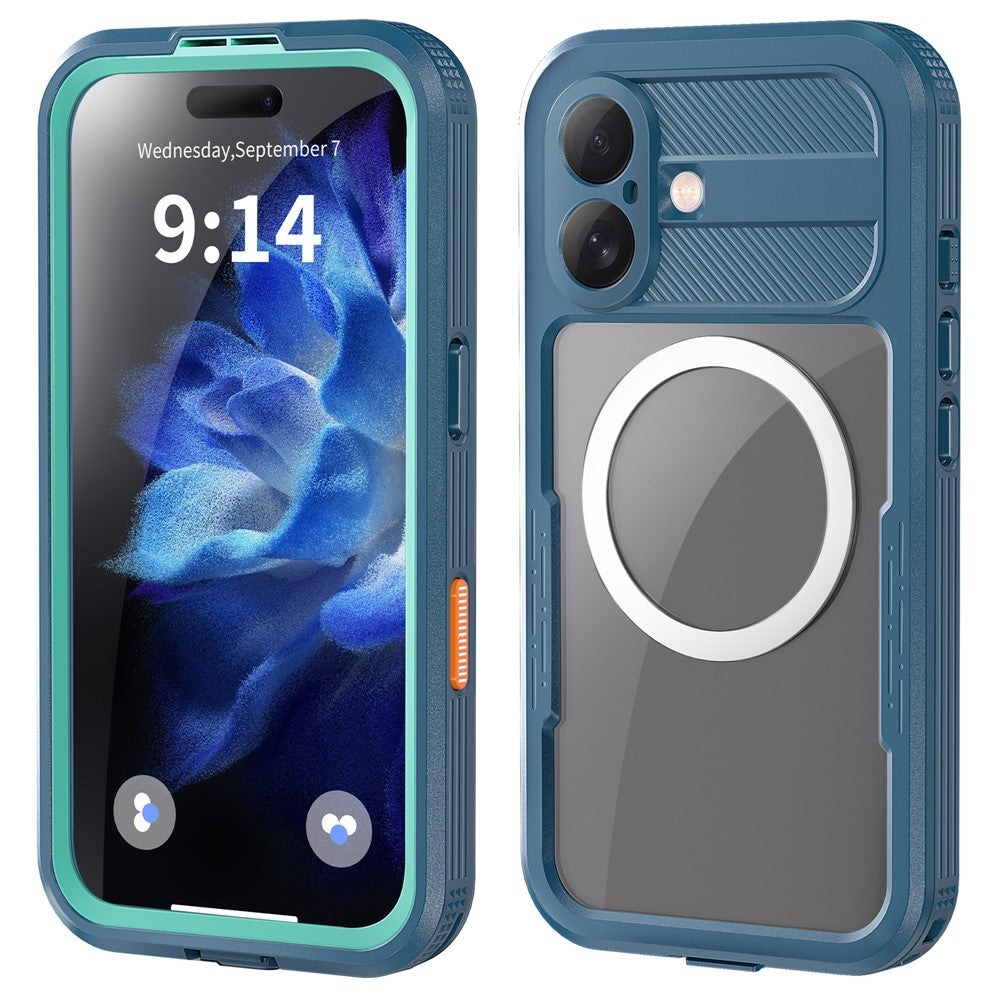 REDPEPPER For iPhone 16 Phone Case Compatible with MagSafe IP68 Waterproof Clear Phone Cover