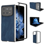 Skyddsskal för Xiaomi Mix Fold 4 5G med svart kant och PU+PC-fodral