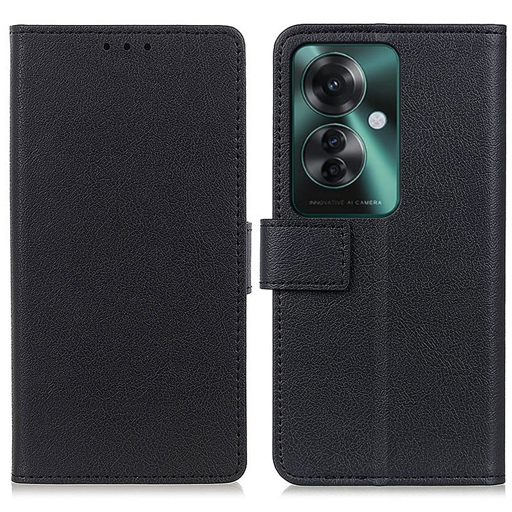 Oppo Reno11 A 5G / Reno11 F 5G mobilcover i PU-læder med stativ