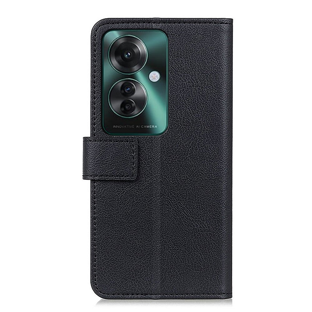 Oppo Reno11 A 5G / Reno11 F 5G mobilcover i PU-læder med stativ