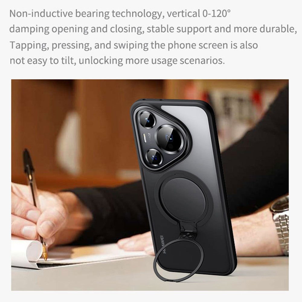 For Huawei Pura 70 Pro+  /  Pura 70 Pro Phone Case Kickstand Matte Back Cover Magnetic Case
