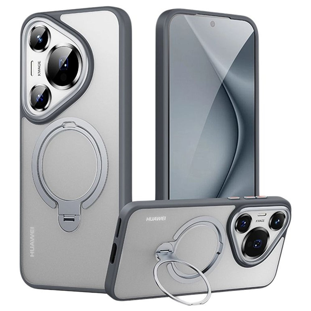 For Huawei Pura 70 Pro+  /  Pura 70 Pro Phone Case Kickstand Matte Back Cover Magnetic Case