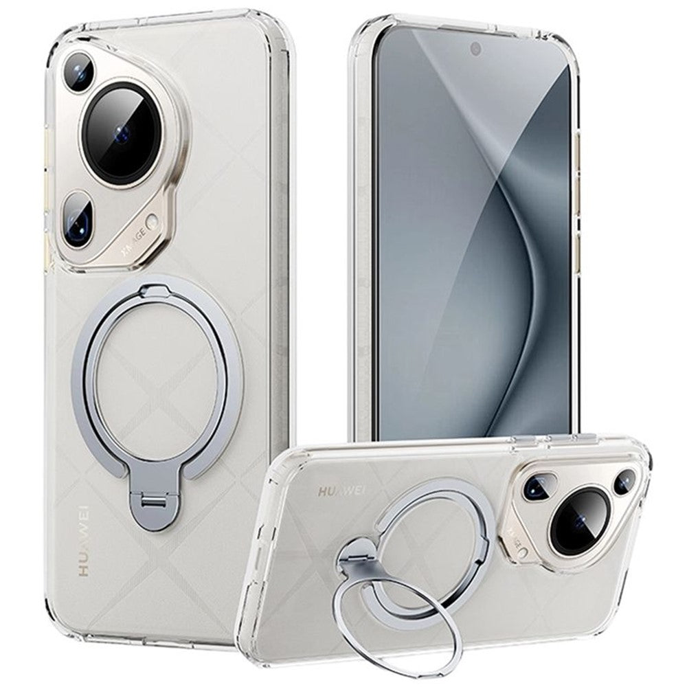 For Huawei Pura 70 Ultra Phone Case Kickstand Matte Back Cover Magnetic Case
