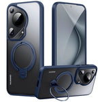 For Huawei Pura 70 Ultra Phone Case Kickstand Matte Back Cover Magnetic Case