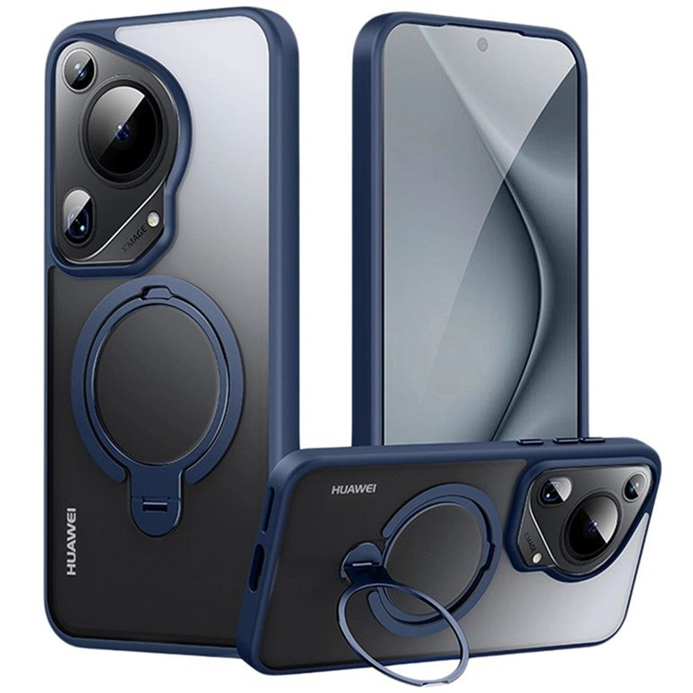 For Huawei Pura 70 Ultra Phone Case Kickstand Matte Back Cover Magnetic Case
