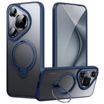 For Huawei Pura 70 Phone Case Kickstand Matte Back Cover Magnetic Case