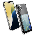 For iPhone 16 Shockproof Case TPU Phone Cover with Card Holder