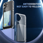 For iPhone 16 Shockproof Case TPU Phone Cover with Card Holder