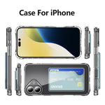 Til iPhone 16 Plus TPU-cover Stødsikkert telefoncover med kortholder