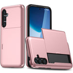 For Samsung Galaxy S24 FE Case with Card Holder TPU + PC Phone Back Cover