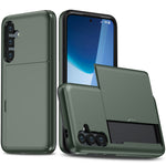 For Samsung Galaxy S24 FE Case with Card Holder TPU + PC Phone Back Cover