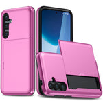 For Samsung Galaxy S24 FE Case with Card Holder TPU + PC Phone Back Cover