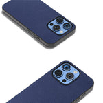 ABEEL For iPhone 16 Pro Max Case Litchi Texture Genuine Cow Leather+PC Phone Cover