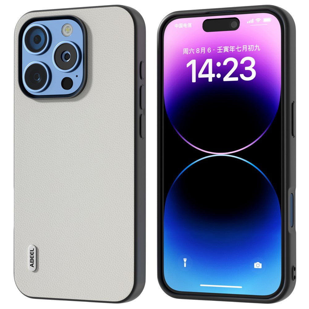 ABEEL til iPhone 16 Pro Cover Ægte Koskind PC Telefoncover