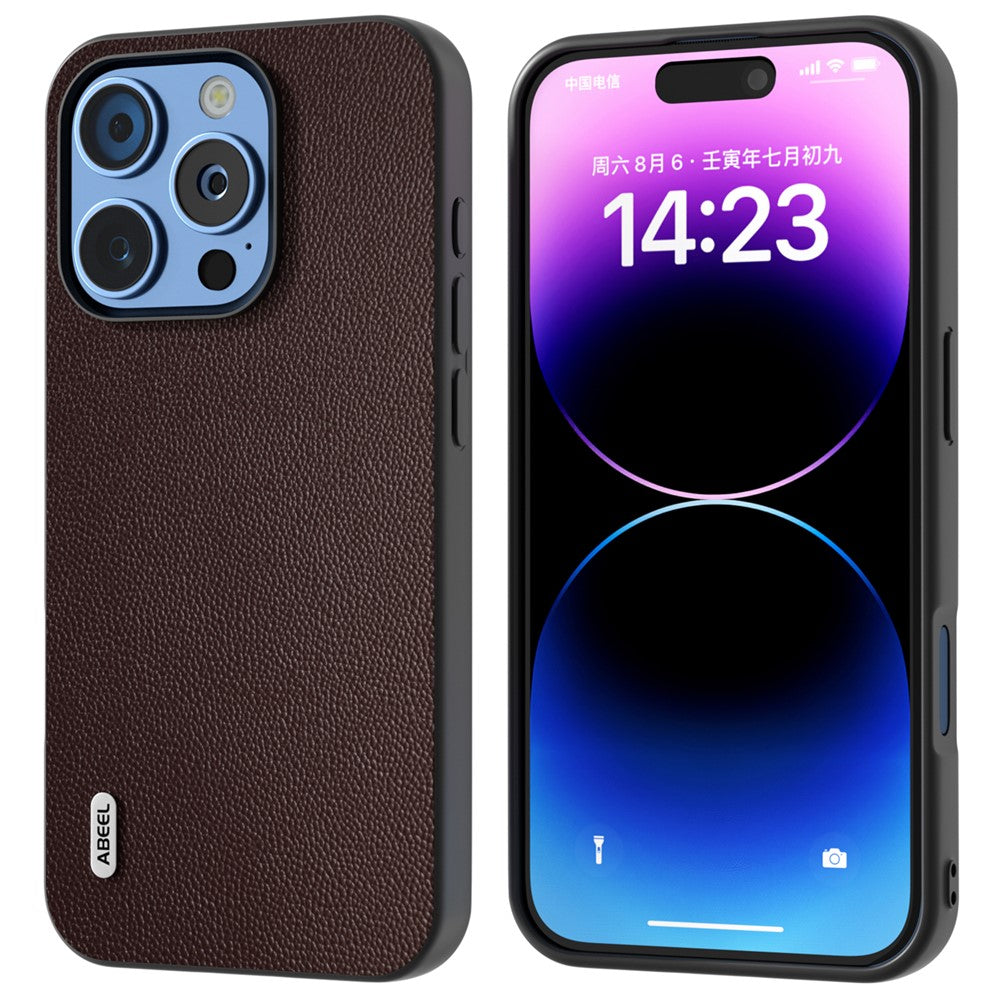 ABEEL til iPhone 16 Pro Cover Ægte Koskind PC Telefoncover