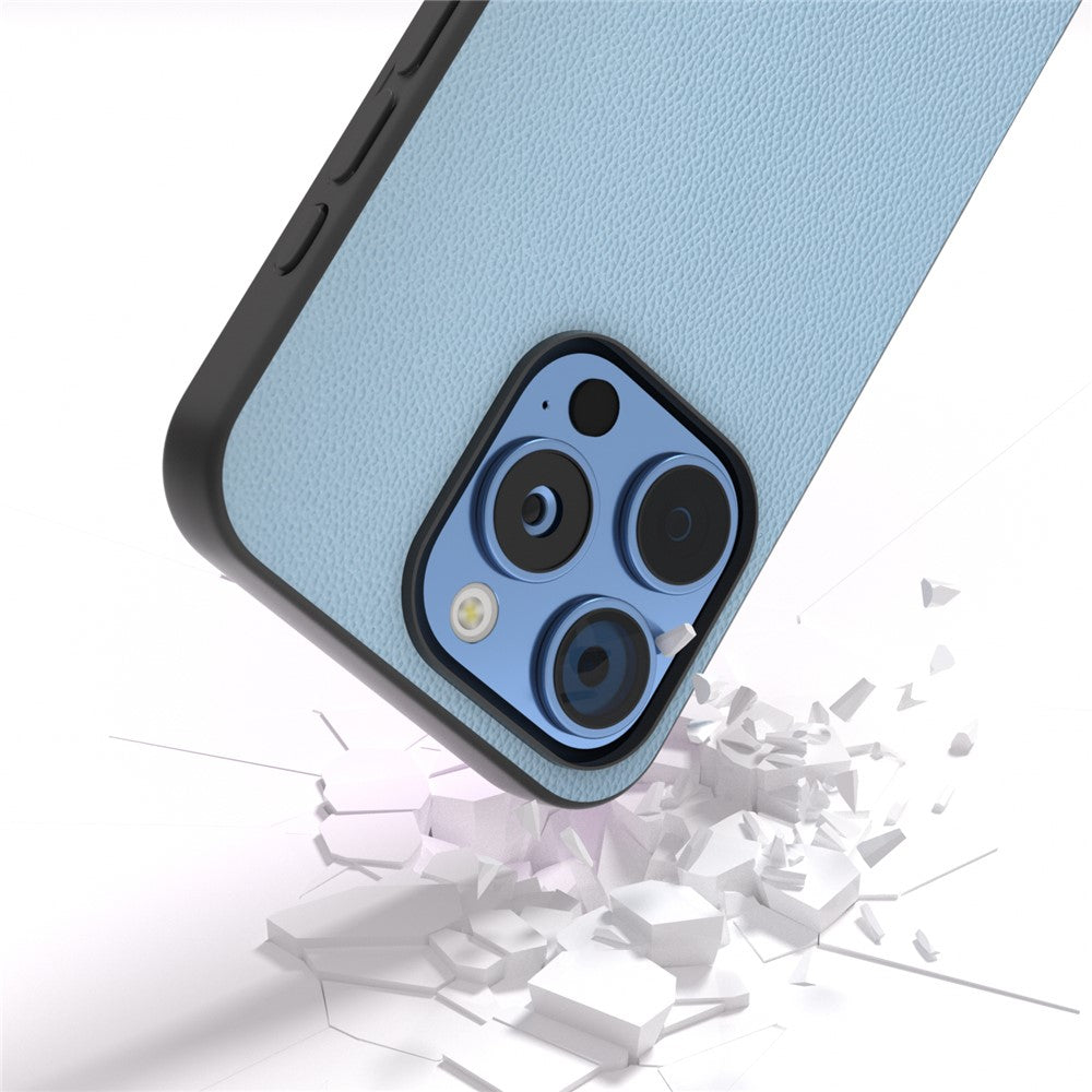 ABEEL Til iPhone 16 Pro Max Cover Anti-Dråbe Ægte Koskind PC Telefoncover