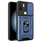 For Xiaomi Redmi A1+ 4G Case with Slide Camera Lid PC+TPU Kickstand Phone Cover