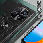 Huawei Nova 12i 4G-skal med glidande kameralock PC+TPU-stativmobilskal