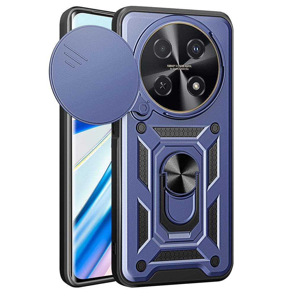 Huawei Nova 12i 4G-skal med glidande kameralock PC+TPU-stativmobilskal