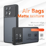 For Xiaomi Redmi K70 Ultra Case Skin-Touch TPU + PC Matte Phone Back Cover, Transparent Black