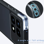 For Xiaomi Redmi K70 Ultra Case Skin-Touch TPU + PC Matte Phone Back Cover, Transparent Black