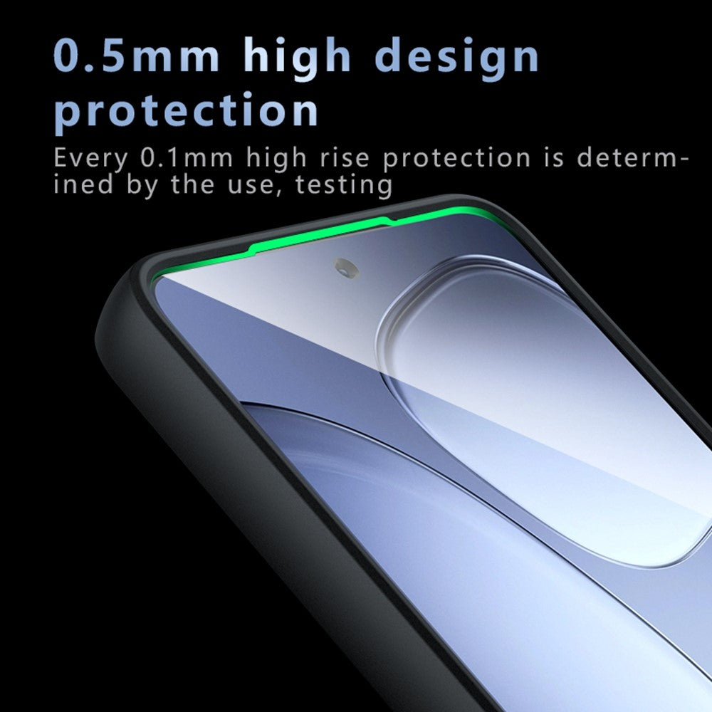 For Xiaomi Redmi K70 Ultra Case Skin-Touch TPU + PC Matte Phone Back Cover, Transparent Black