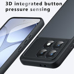 For Xiaomi Redmi K70 Ultra Case Skin-Touch TPU + PC Matte Phone Back Cover, Transparent Black
