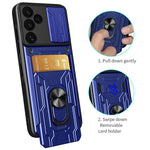 Til Samsung Galaxy S24 FE Etui PC+TPU Kickstand Telefon Bagcover med Kameraskyder