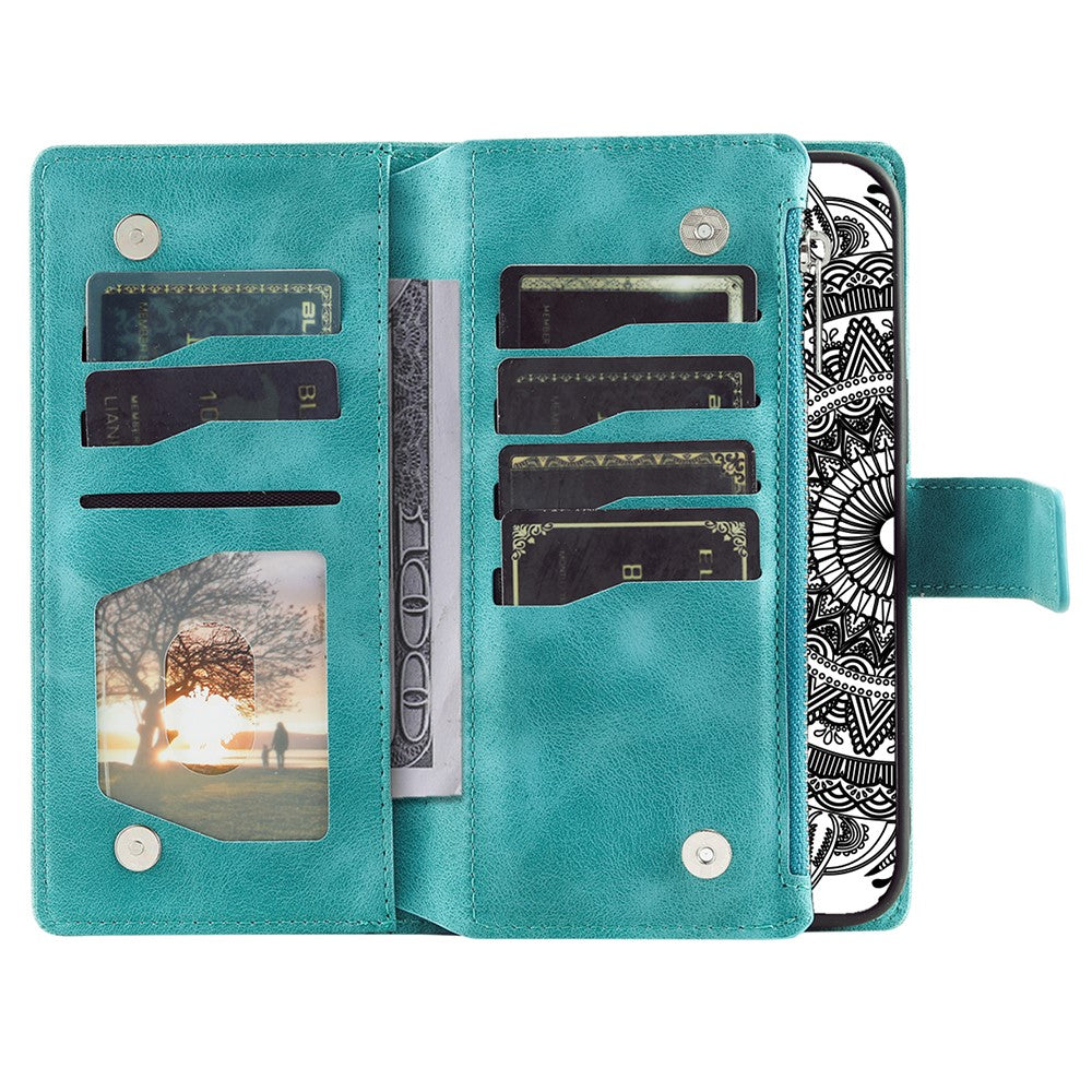 Style 006 For Samsung Galaxy A16 5G / A16 4G Wallet Case PU Leather Phone Cover Mandala Flower Pattern