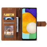 Til Samsung Galaxy A16 5G / A16 4G læderetui, syninger, pung, stativ, telefoncover med rem