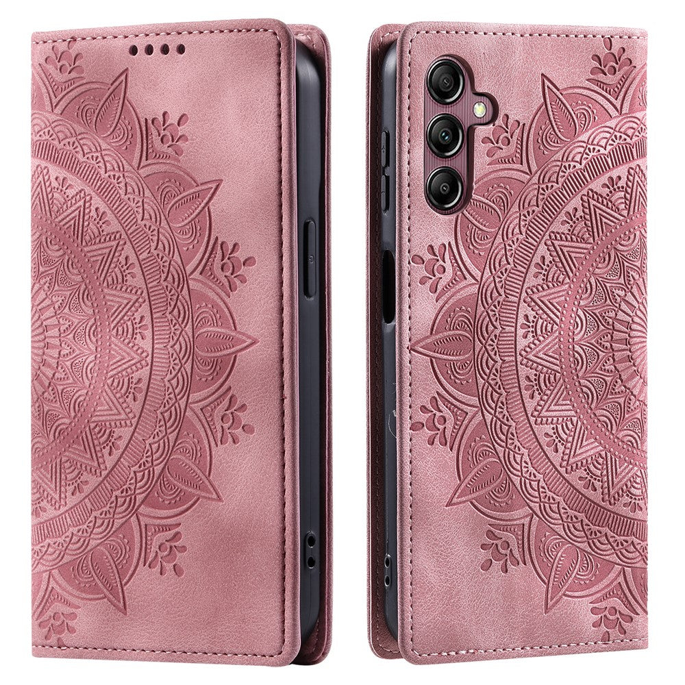Style 010 For Samsung Galaxy A16 5G / A16 4G Case Mandala Pattern Magnetic Closing Leather Phone Cover