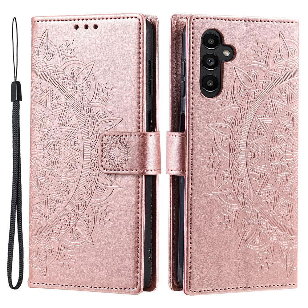 Til Samsung Galaxy A16 5G / A16 4G Etui Præget Totem PU Læder Pung Stativ Telefoncover