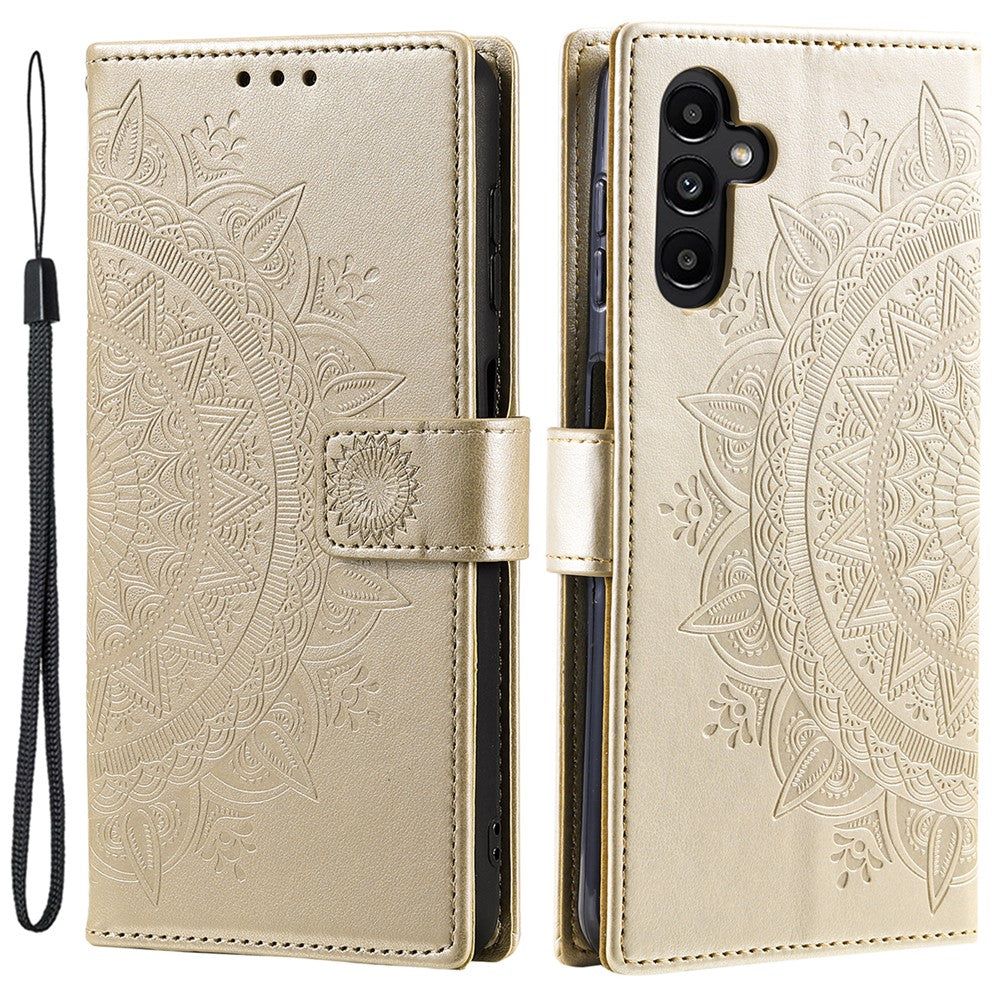 Til Samsung Galaxy A16 5G / A16 4G Etui Præget Totem PU Læder Pung Stativ Telefoncover